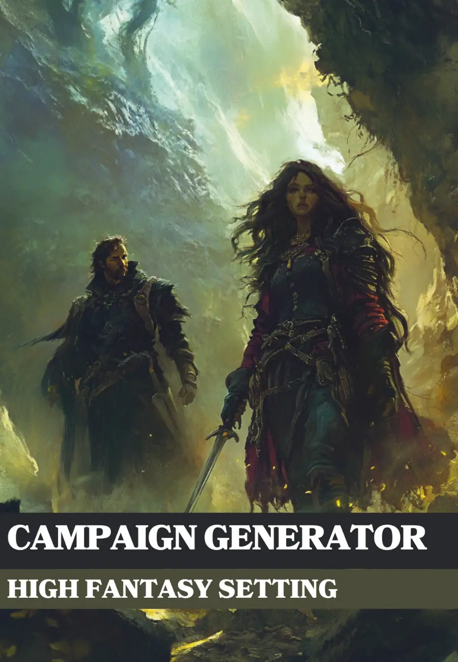 Campaign Generator High Fantasy Setting